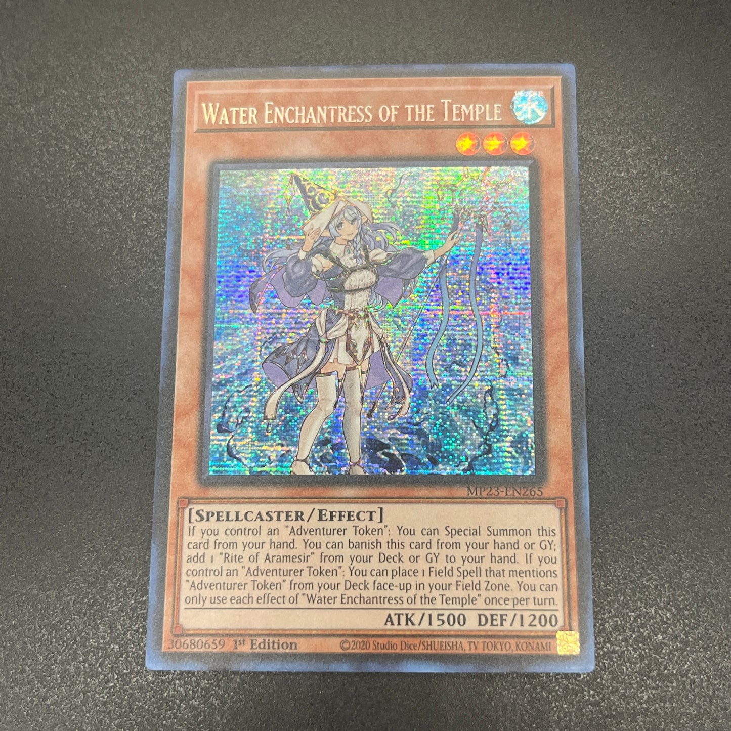 遊戯王　聖殿の水遣い/シークレット/英語/1st