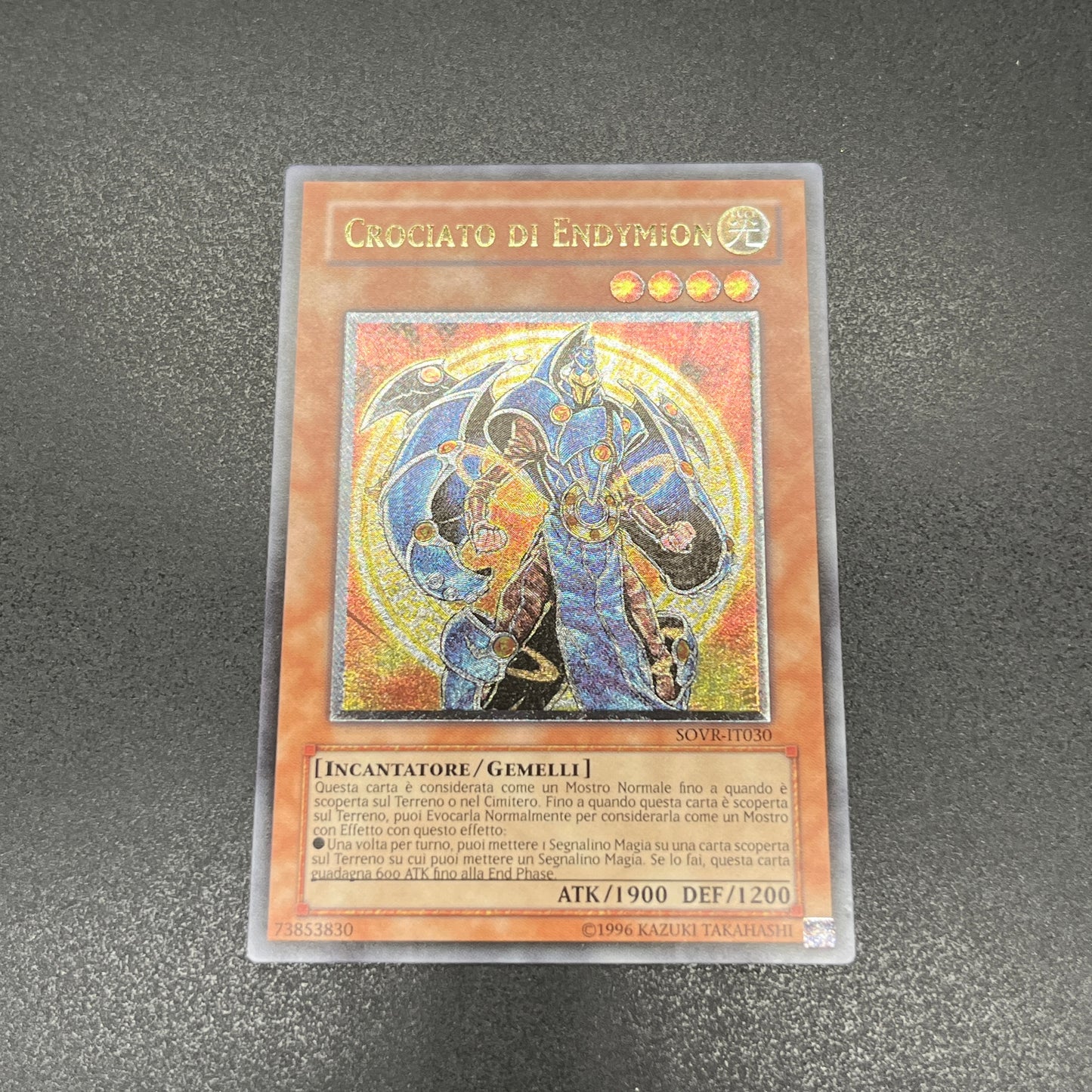 遊戯王　クルセイダー・オブ・エンディミオン/レリーフ/イタリア/EU版