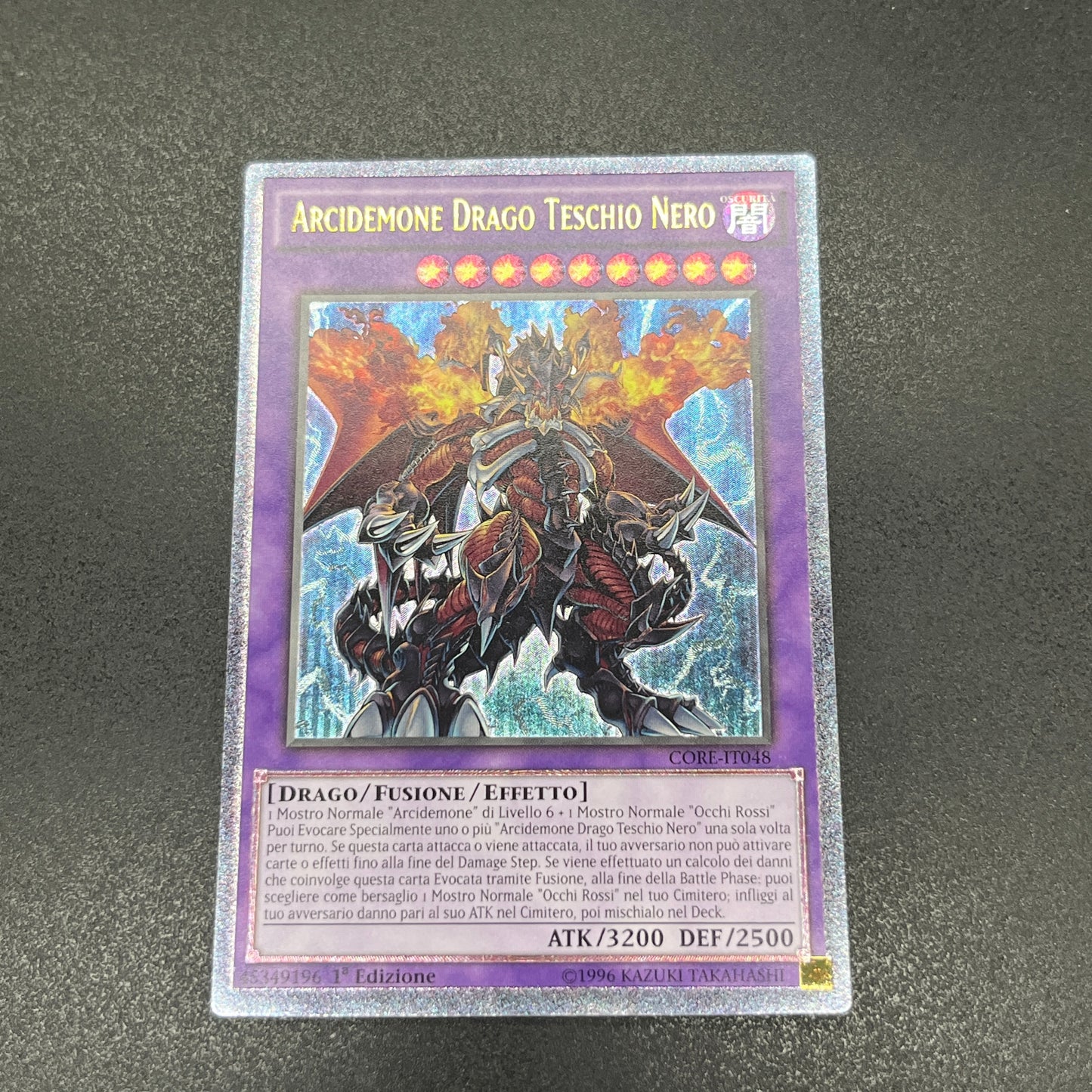 遊戯王　悪魔竜ブラック・デーモンズ・ドラゴン/レリーフ/イタリア/1st/EU版