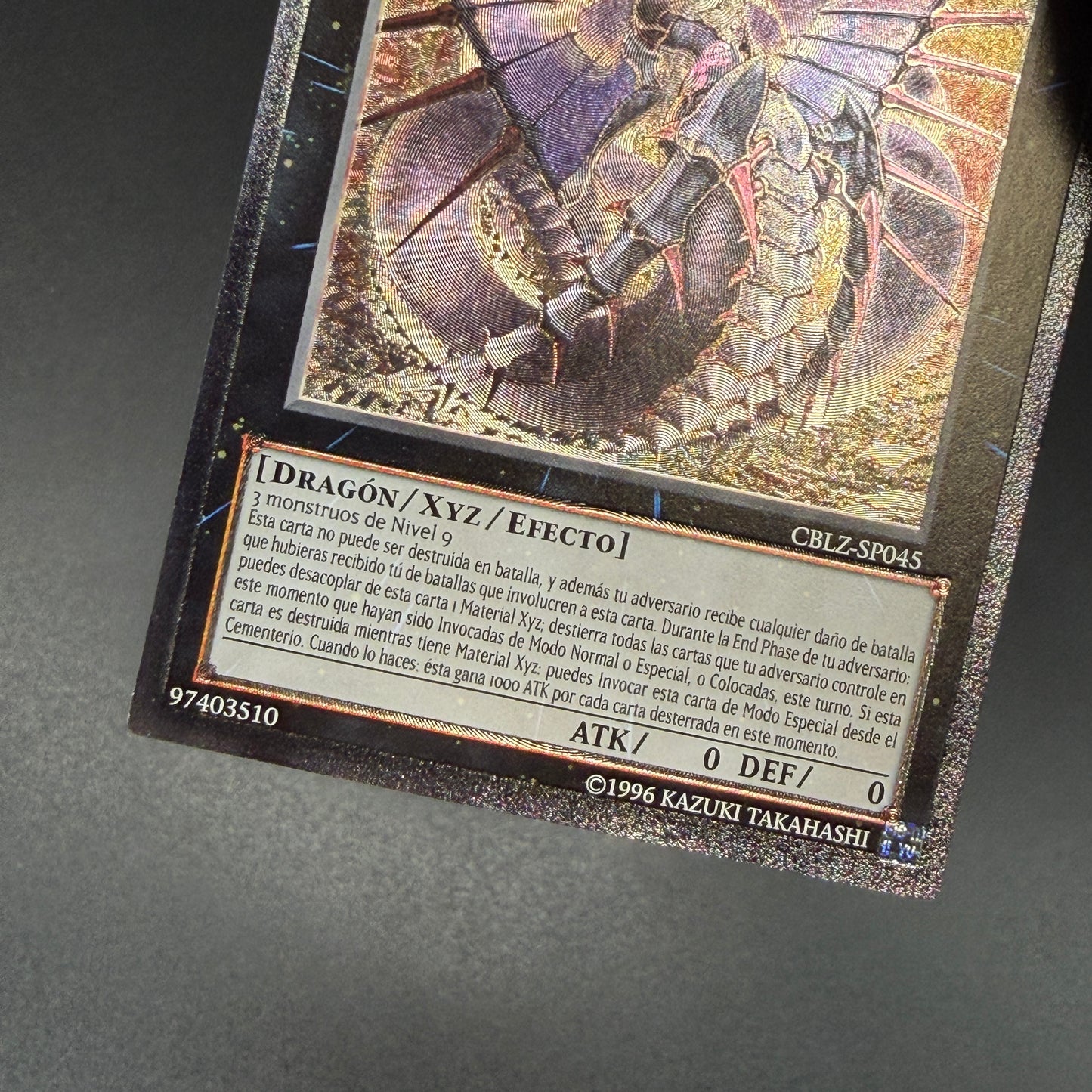 遊戯王　Ｎｏ.９２ 偽骸神龍 Ｈｅａｒｔ－ｅａｒｔＨ Ｄｒａｇｏｎ/レリーフ/スペイン/EU版
