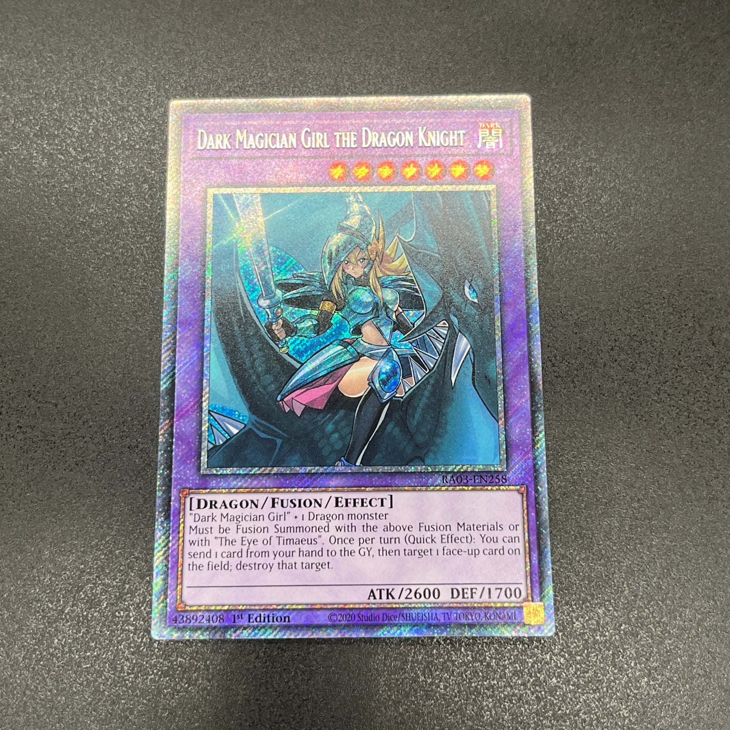 遊戯王　竜騎士ブラック・マジシャン・ガール/プラチナ/英語/1st/EU