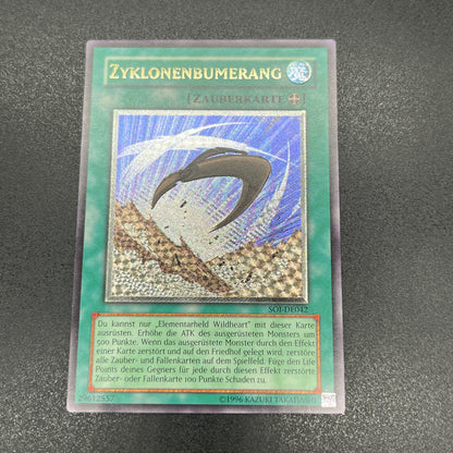 遊戯王　サイクロン・ブーメラン/レリーフ/ドイツ語/EU版