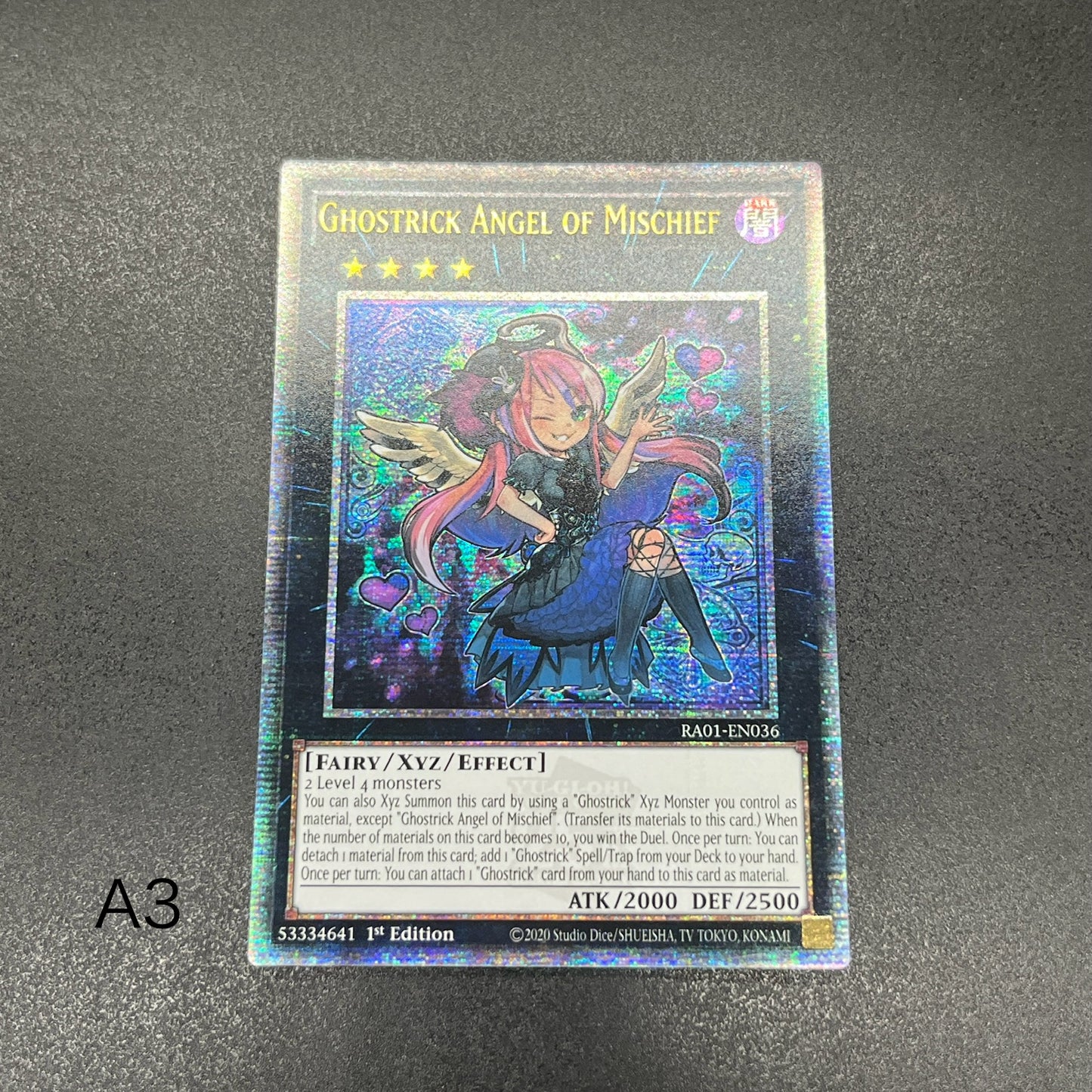 遊戯王　ゴーストリックの駄天使/QCシークレット/英語/1st/EU版