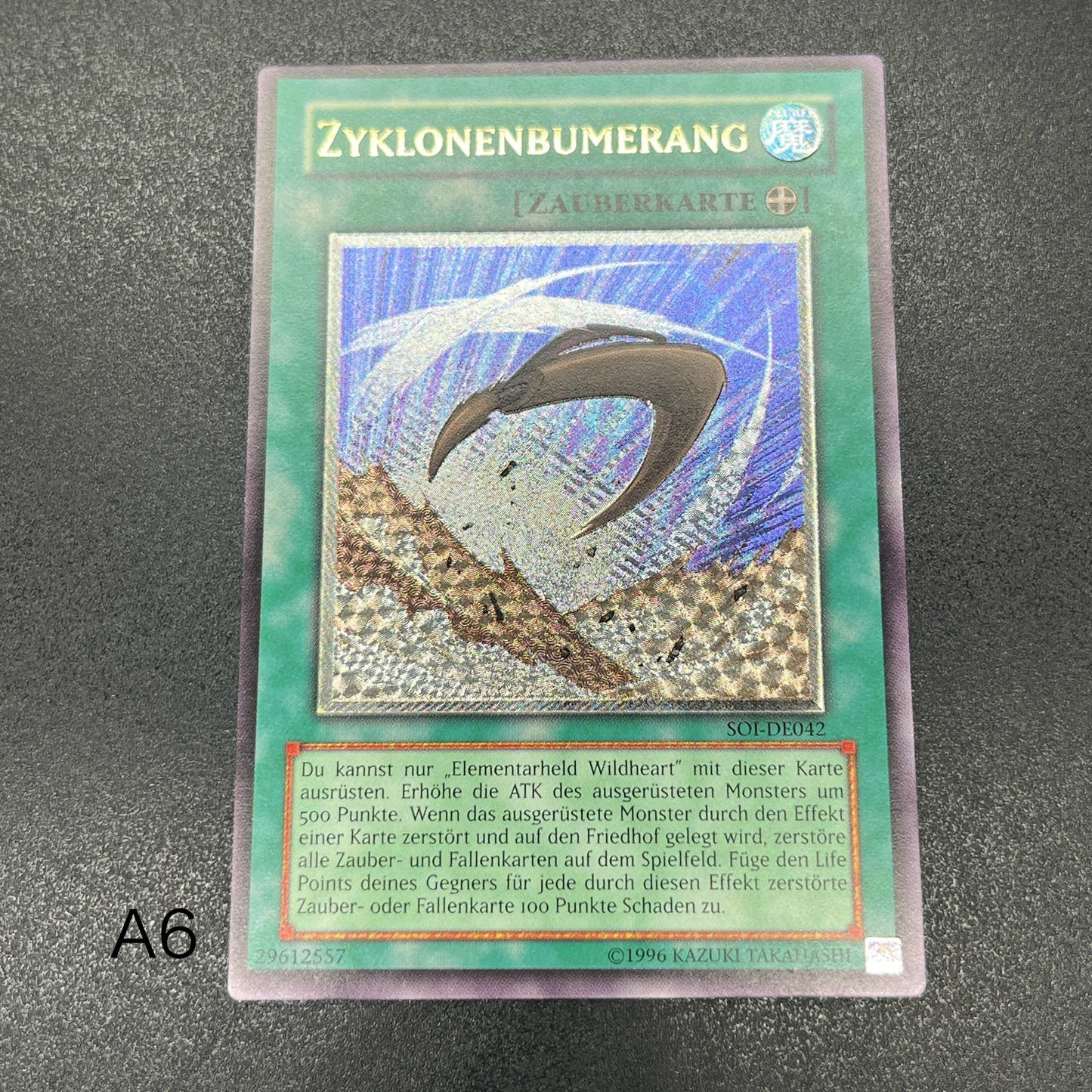 遊戯王　サイクロン・ブーメラン/レリーフ/ドイツ語/EU版