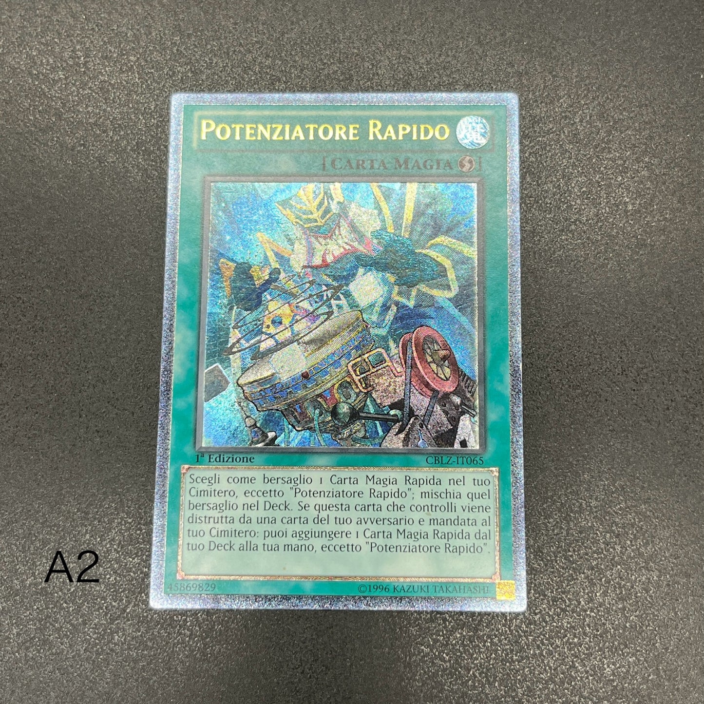 遊戯王　速攻魔力増幅器/レリーフ/イタリア語/1st/EU版