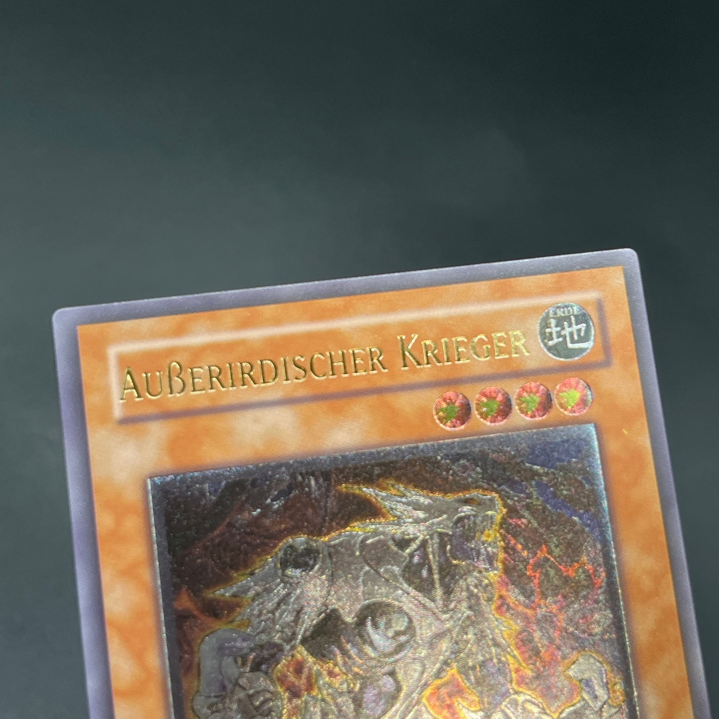 遊戯王　エーリアン・ウォリアー/レリーフ/ドイツ/1st/EU版