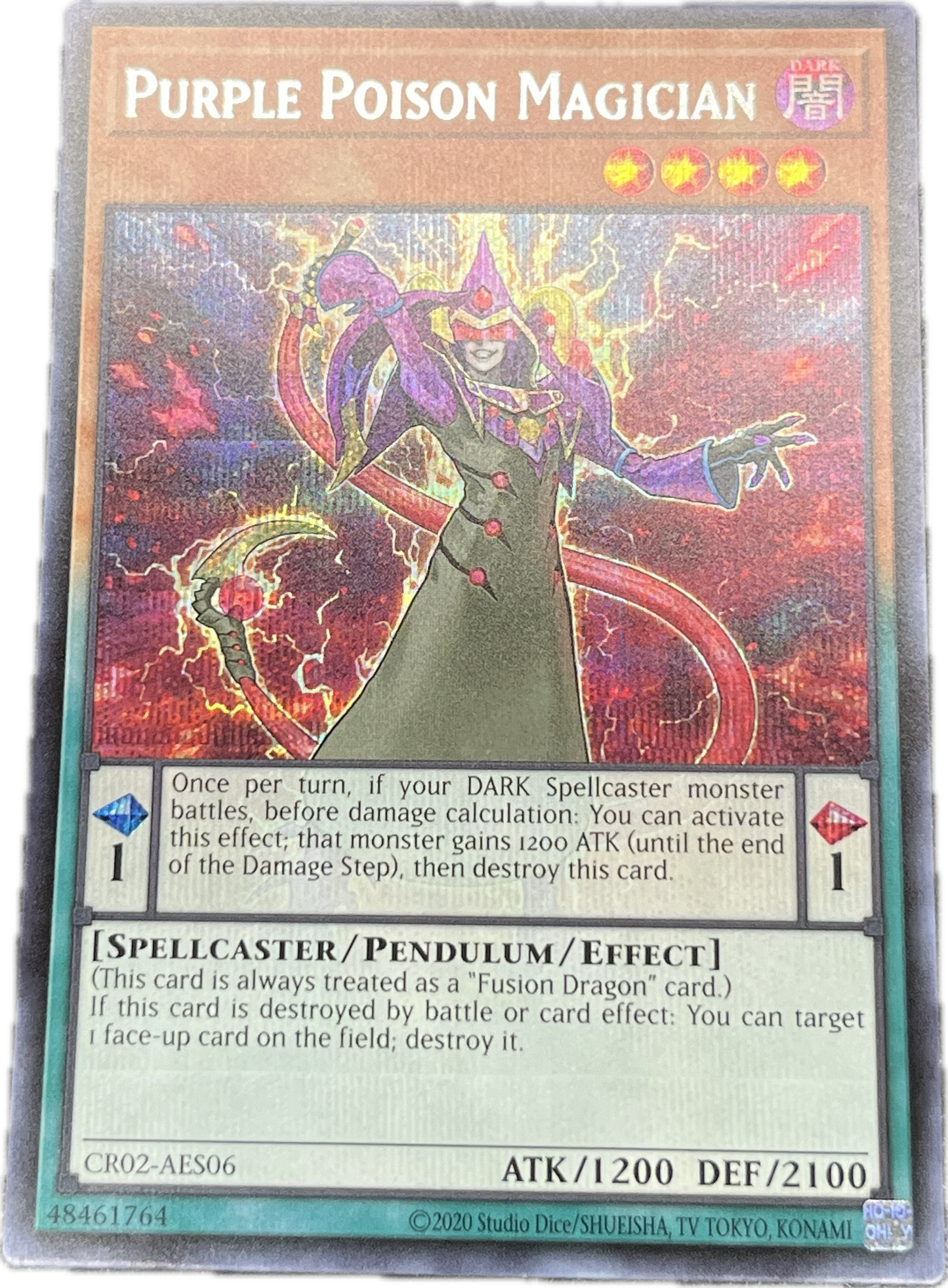 遊戯王　紫毒の魔術師/シークレット/英語/泰亜版