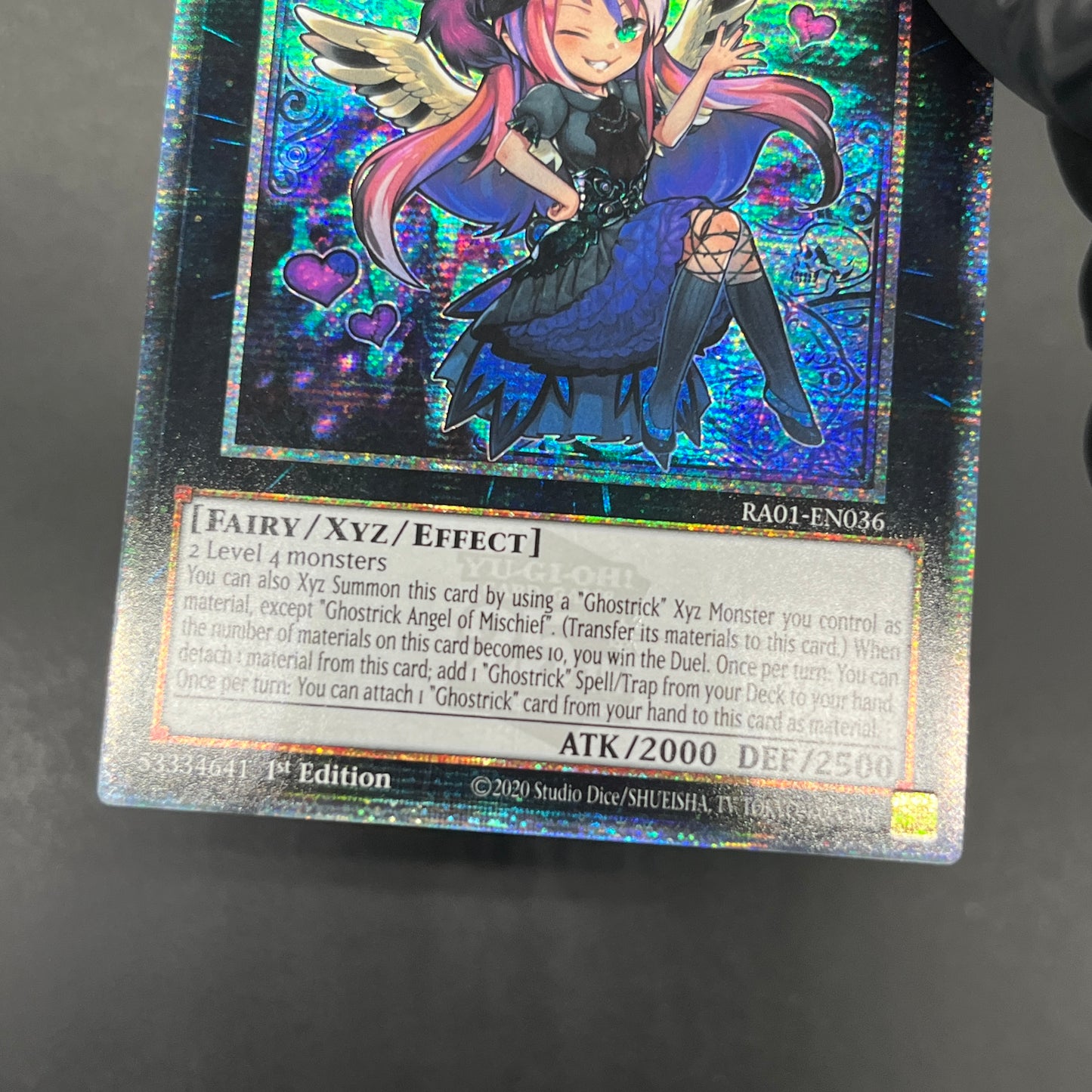 遊戯王　ゴーストリックの駄天使/QCシークレット/英語/1st/EU版