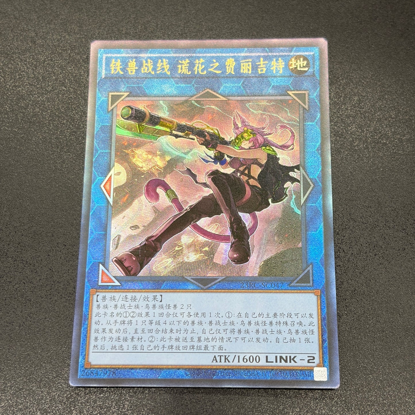 遊戯王　鉄獣戦線 徒花のフェリジット/レリーフ/中国語
