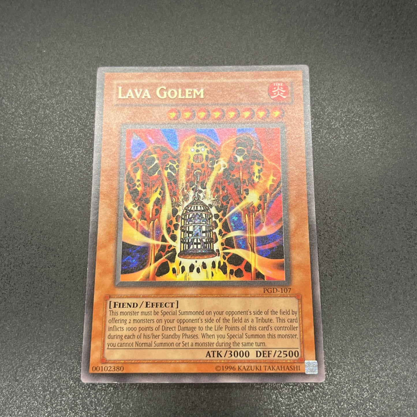 遊戯王　溶岩魔神ラヴァ・ゴーレム/シークレット/英語