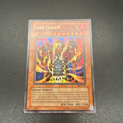 遊戯王　溶岩魔神ラヴァ・ゴーレム/シークレット/英語