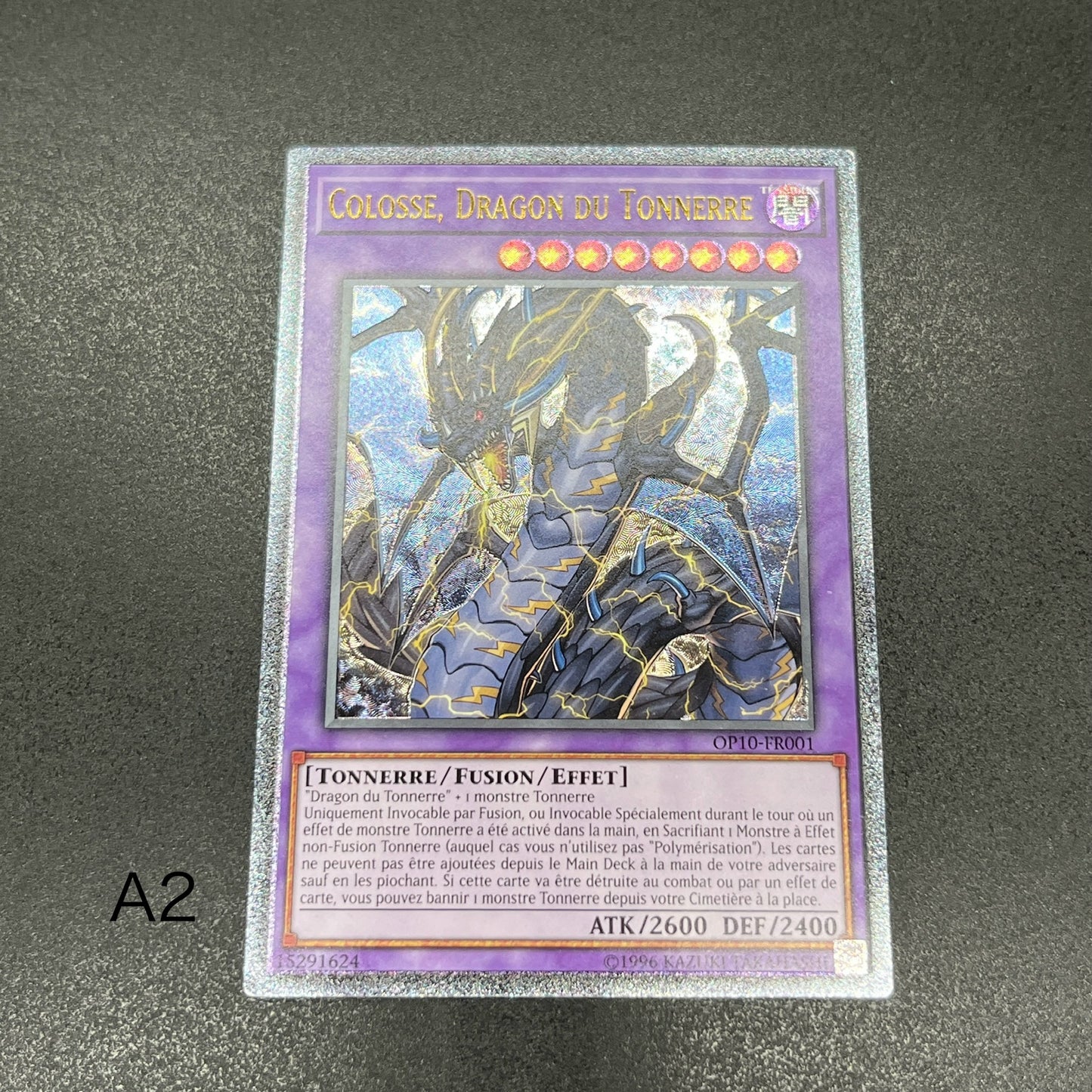 遊戯王　超雷龍－サンダー・ドラゴン/レリーフ/フランス/EU版