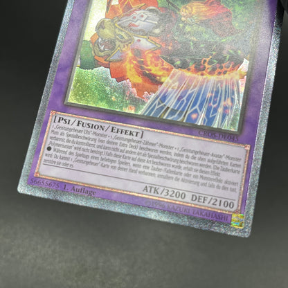 遊戯王　聖霊獣騎 ガイアペライオ/レリーフ/ドイツ/1st/EU版