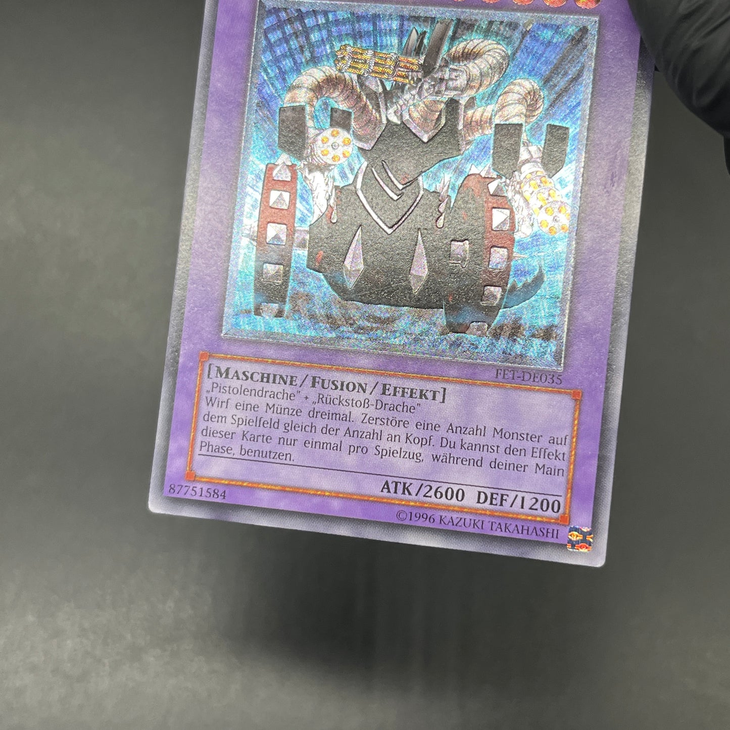 遊戯王　ガトリング・ドラゴン/レリーフ/ドイツ語/EU版