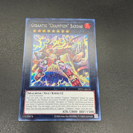 遊戯王　ギガンティック“チャンピオン”サルガス/シークレット/英語/泰亜版
