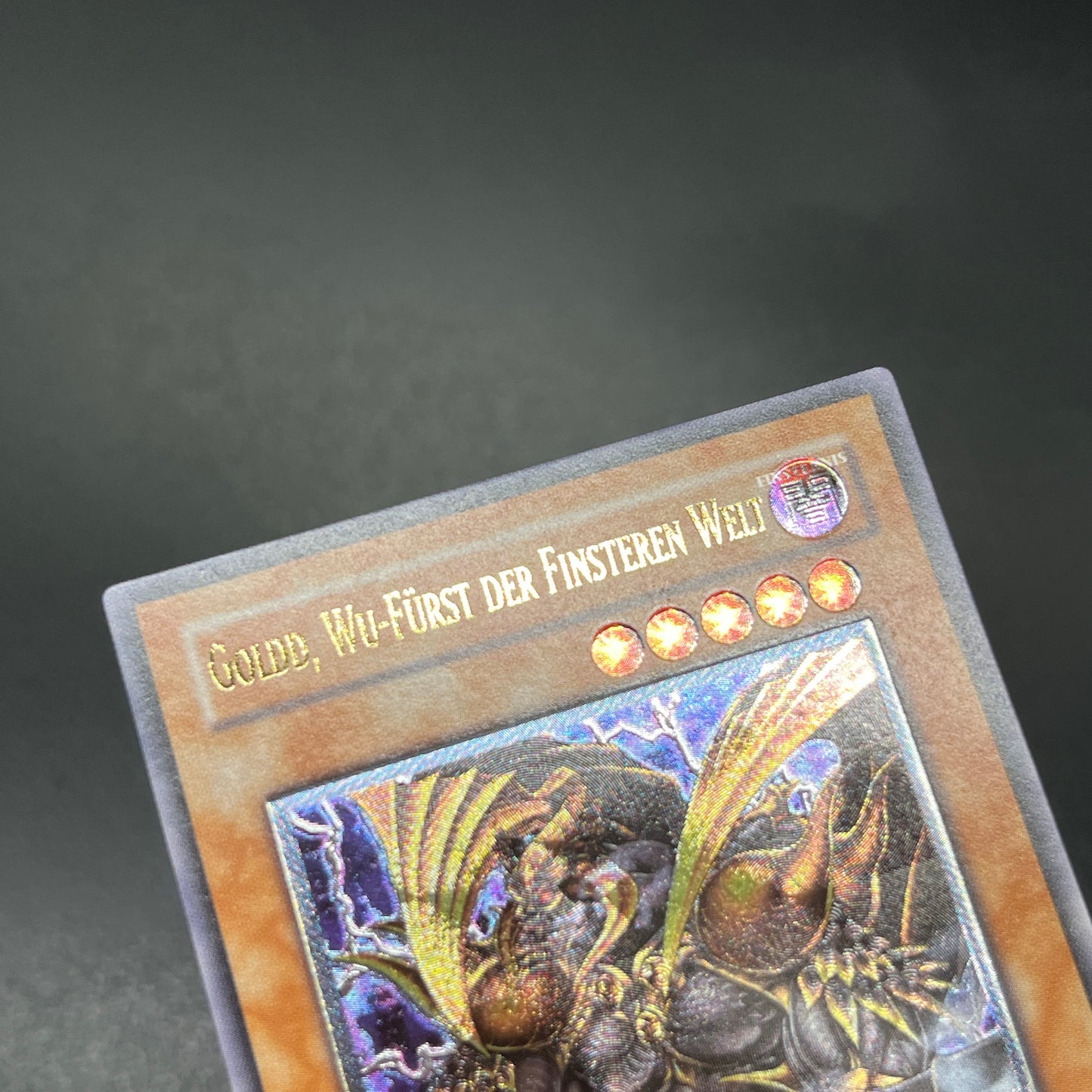 遊戯王　暗黒界の武神 ゴルド/レリーフ/ドイツ語/1st/EU版