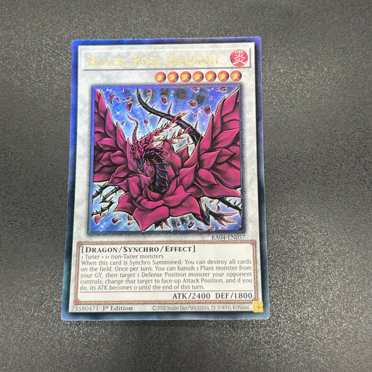 遊戯王　ブラック・ローズ・ドラゴン/レリーフ/英語/1st/EU