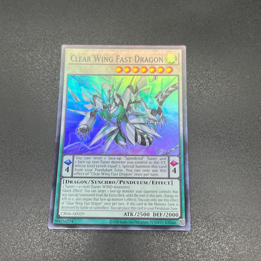 遊戯王　クリアウィング・ファスト・ドラゴン/スーパー/英語/泰亜版