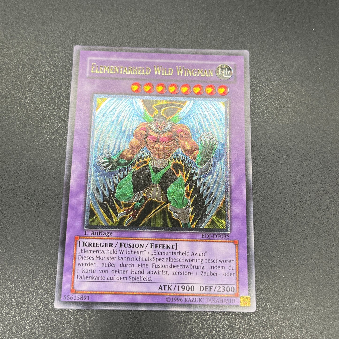 遊戯王　Ｅ・ＨＥＲＯ ワイルド・ウィングマン/レリーフ/ドイツ/1st/EU版