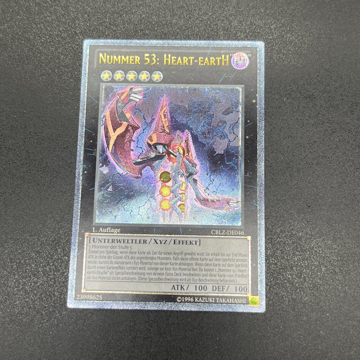 遊戯王　Ｎｏ.５３ 偽骸神 Ｈｅａｒｔ－ｅａｒｔＨ/レリーフ/ドイツ語/1st/EU版