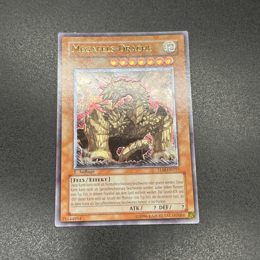 遊戯王　メガロック・ドラゴン/レリーフ/ドイツ/1st/EU版