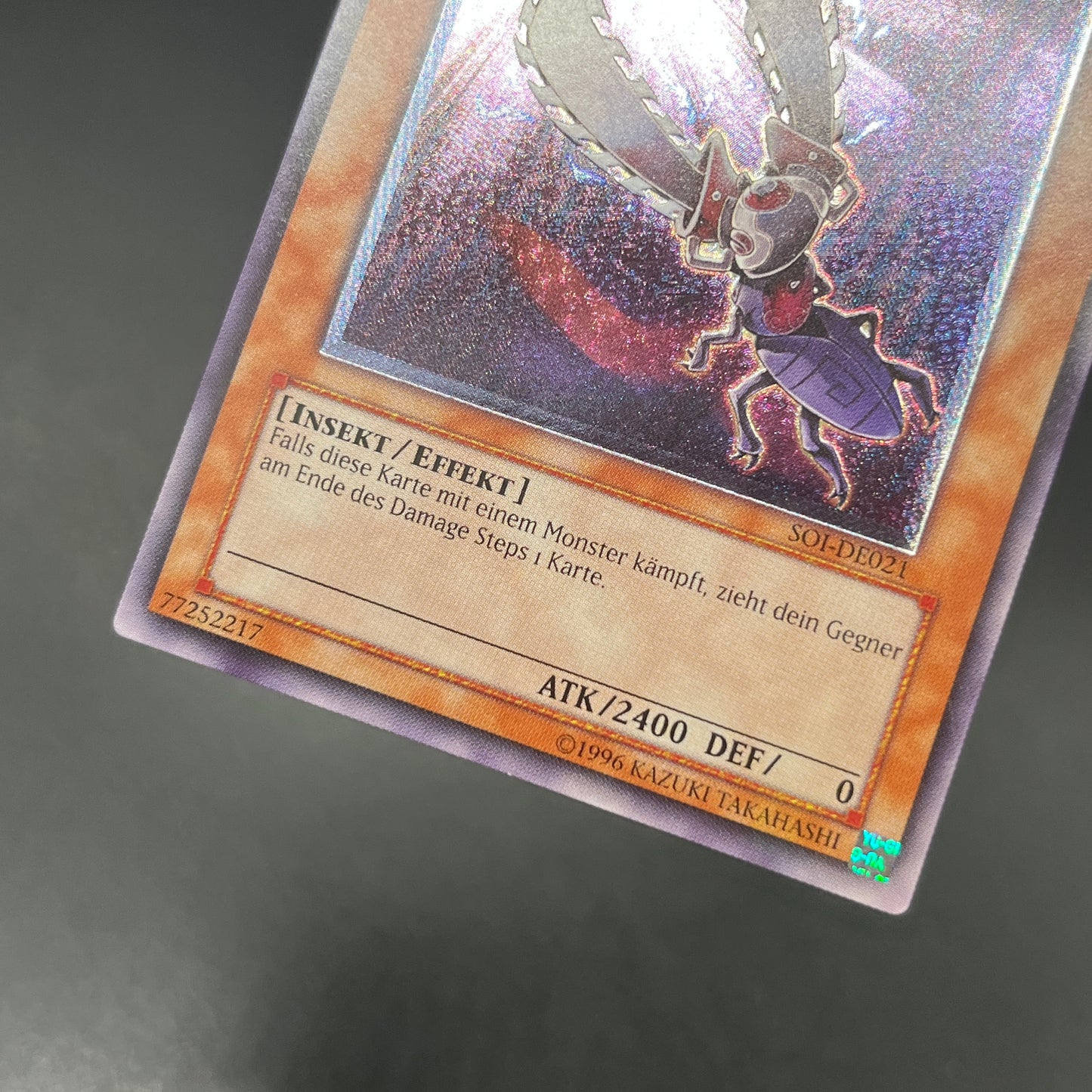 遊戯王　電動刃虫/レリーフ/ドイツ/EU版