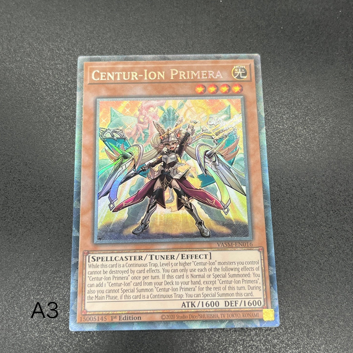 遊戯王　重騎士プリメラ/コレクターズレア/英語/1st/EU版