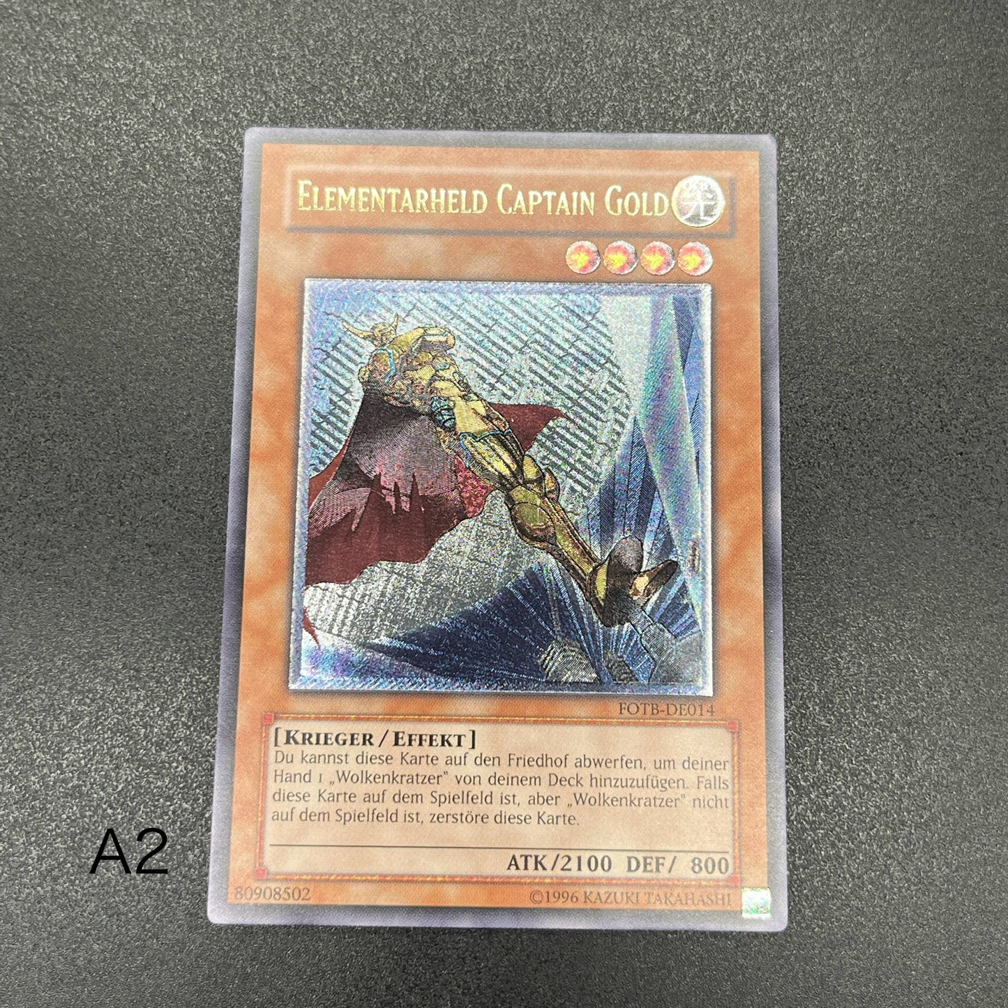 遊戯王　Ｅ・ＨＥＲＯ キャプテン・ゴールド/レリーフ/ドイツ語/EU版