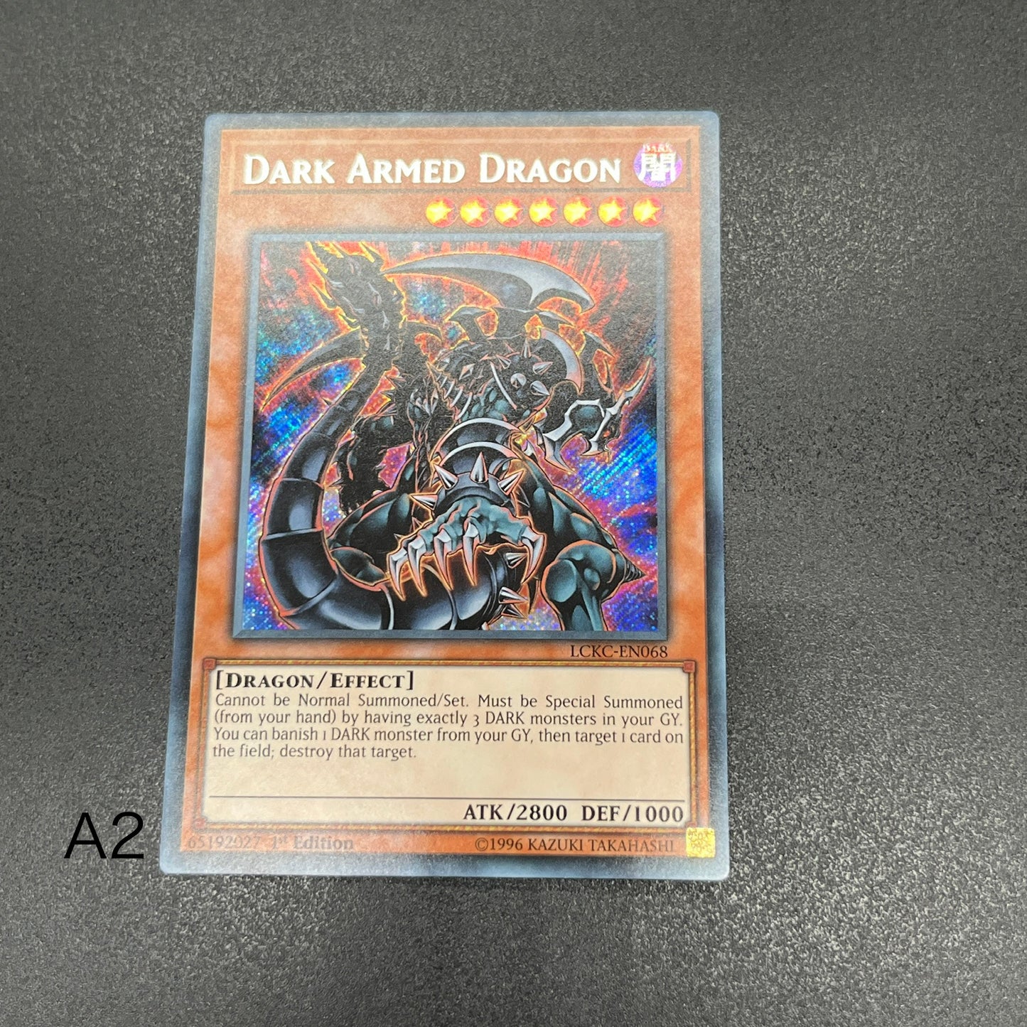 遊戯王　ダーク・アームド・ドラゴン/シークレット/英語/1st/EU版