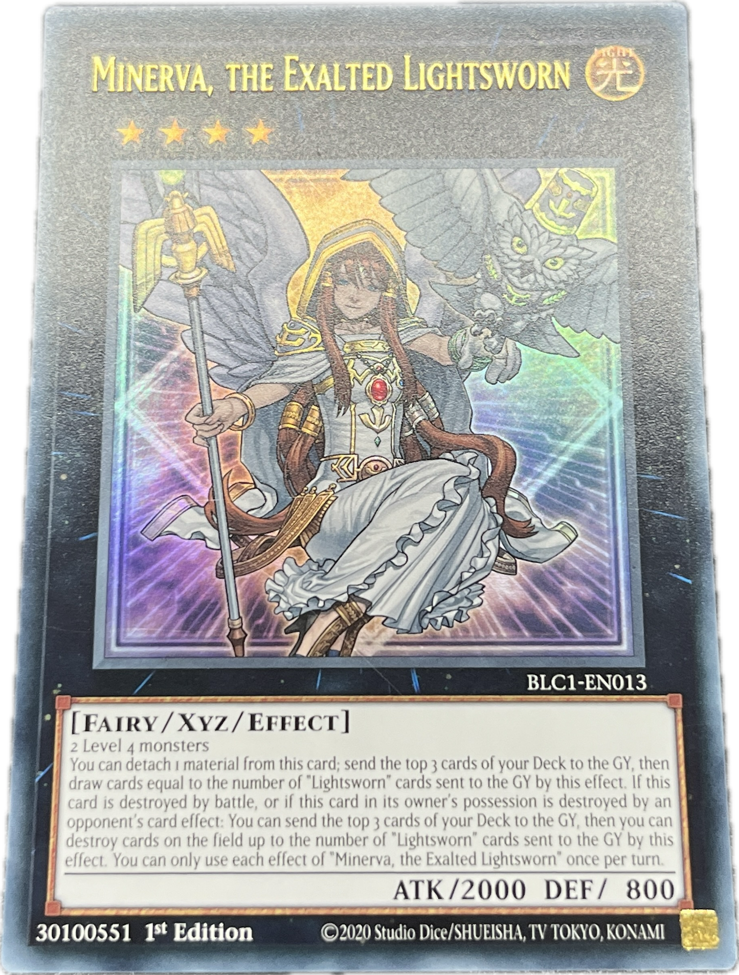 遊戯王　ライトロード・セイント ミネルバ/ウルトラ/英語/1st/EU