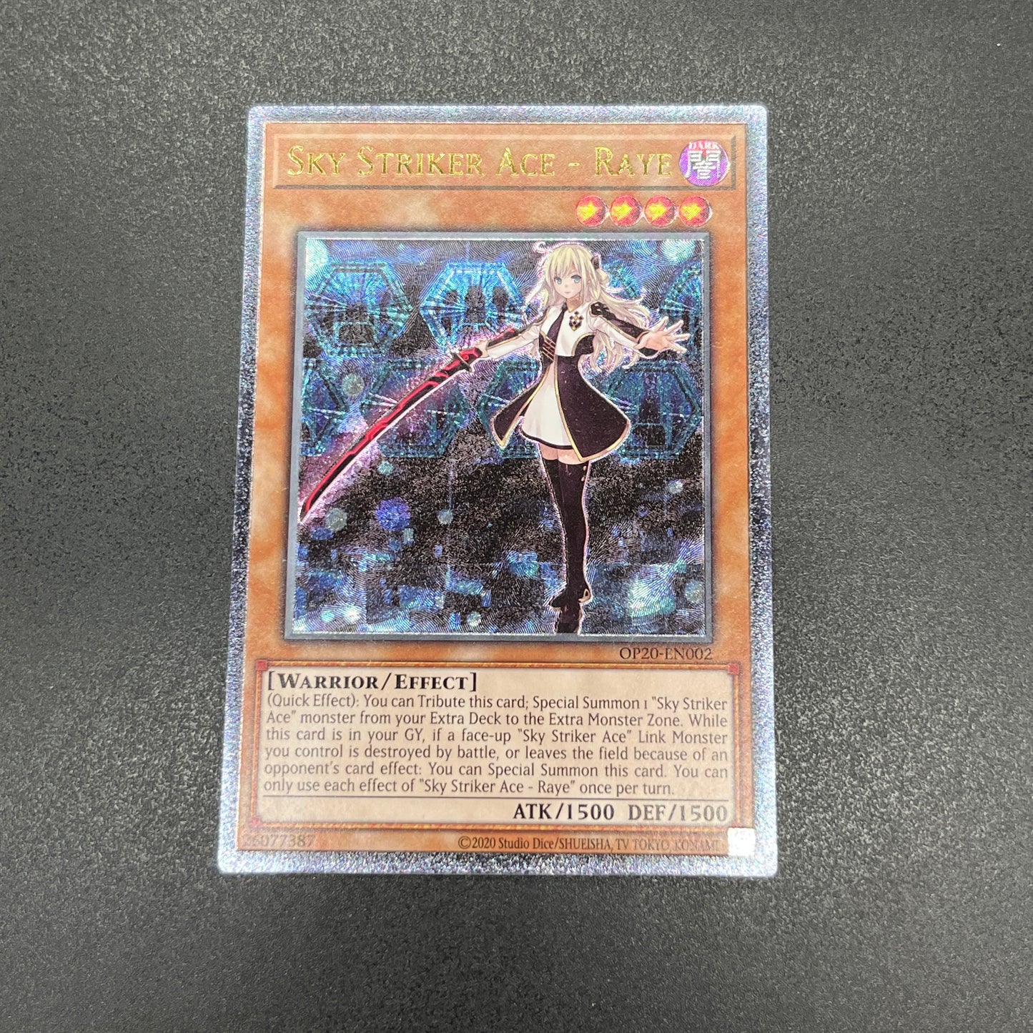 遊戯王　閃刀姫−レイ/レリーフ/英語/EU版