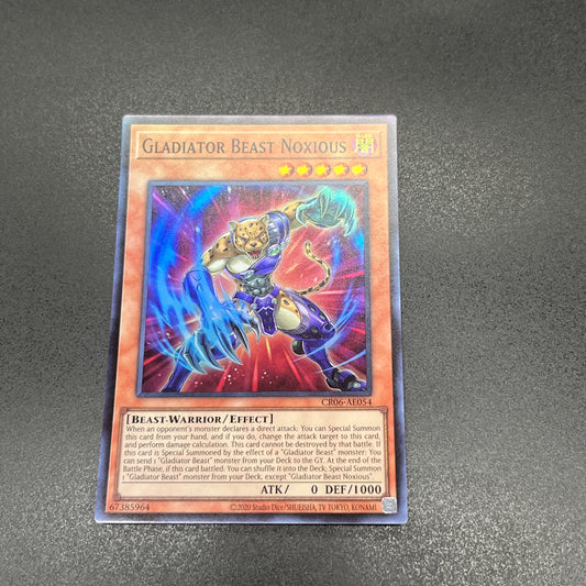 遊戯王　剣闘獣ノクシウス/スーパー/英語/泰亜版