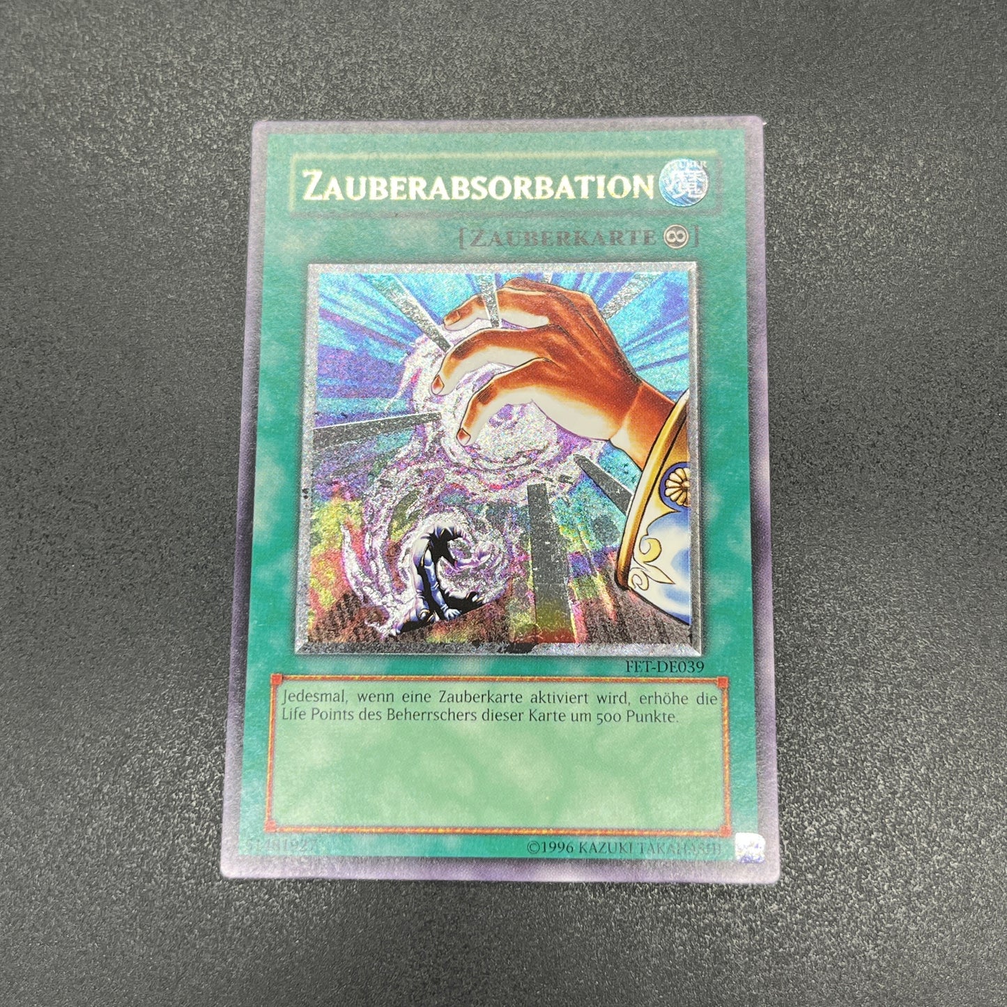 遊戯王　魔法吸収/レリーフ/ドイツ語/EU版