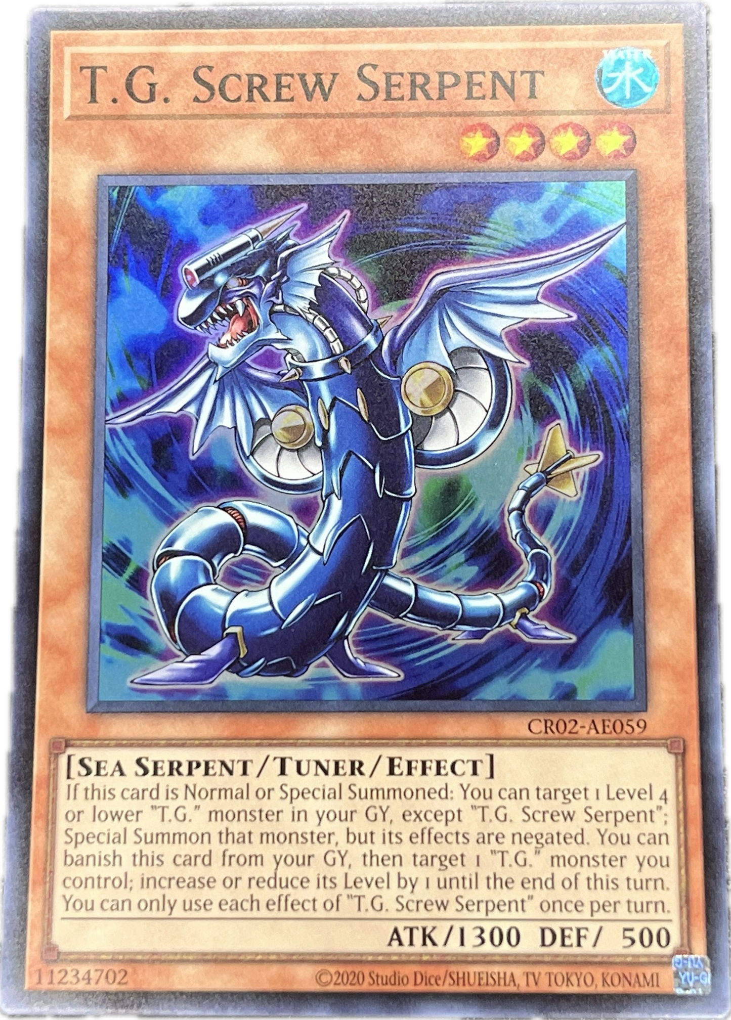 遊戯王　ＴＧ スクリュー・サーペント/スーパー/英語/泰亜版