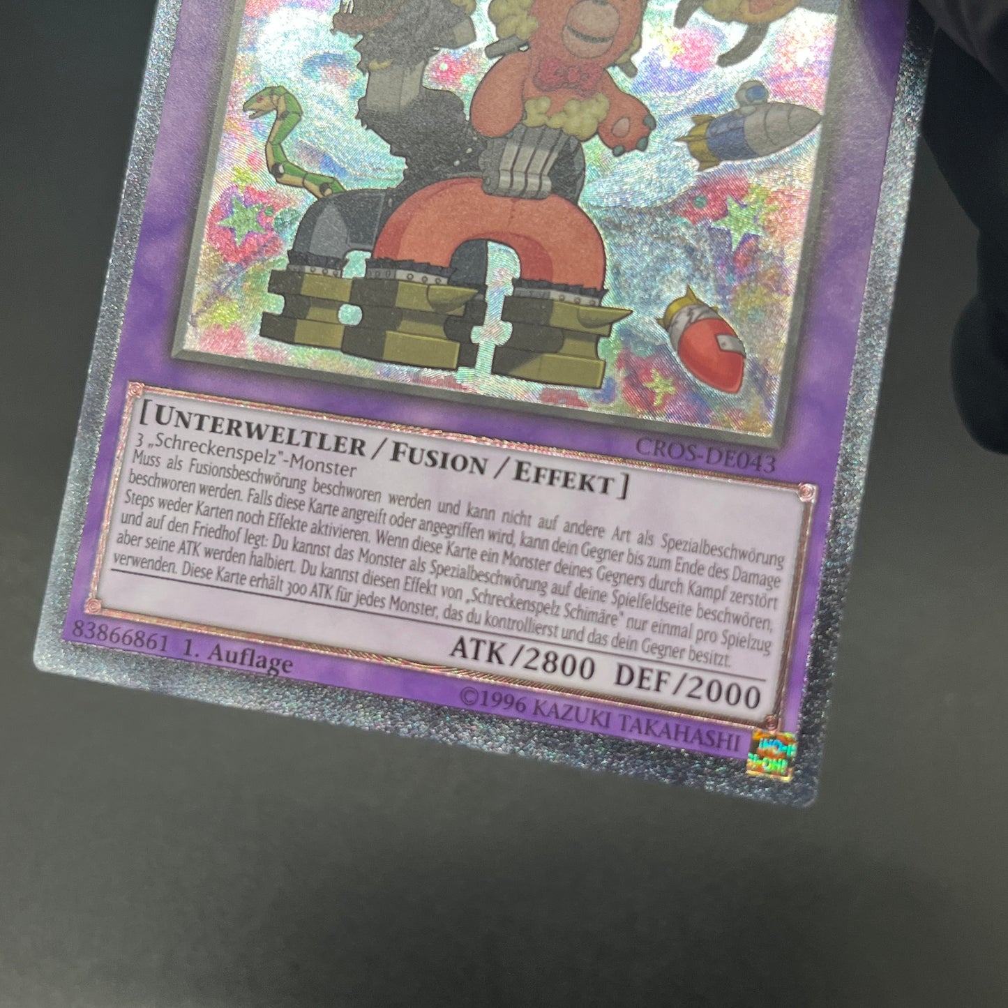 遊戯王　デストーイ・マッド・キマイラ/レリーフ/ドイツ語/1st/EU版