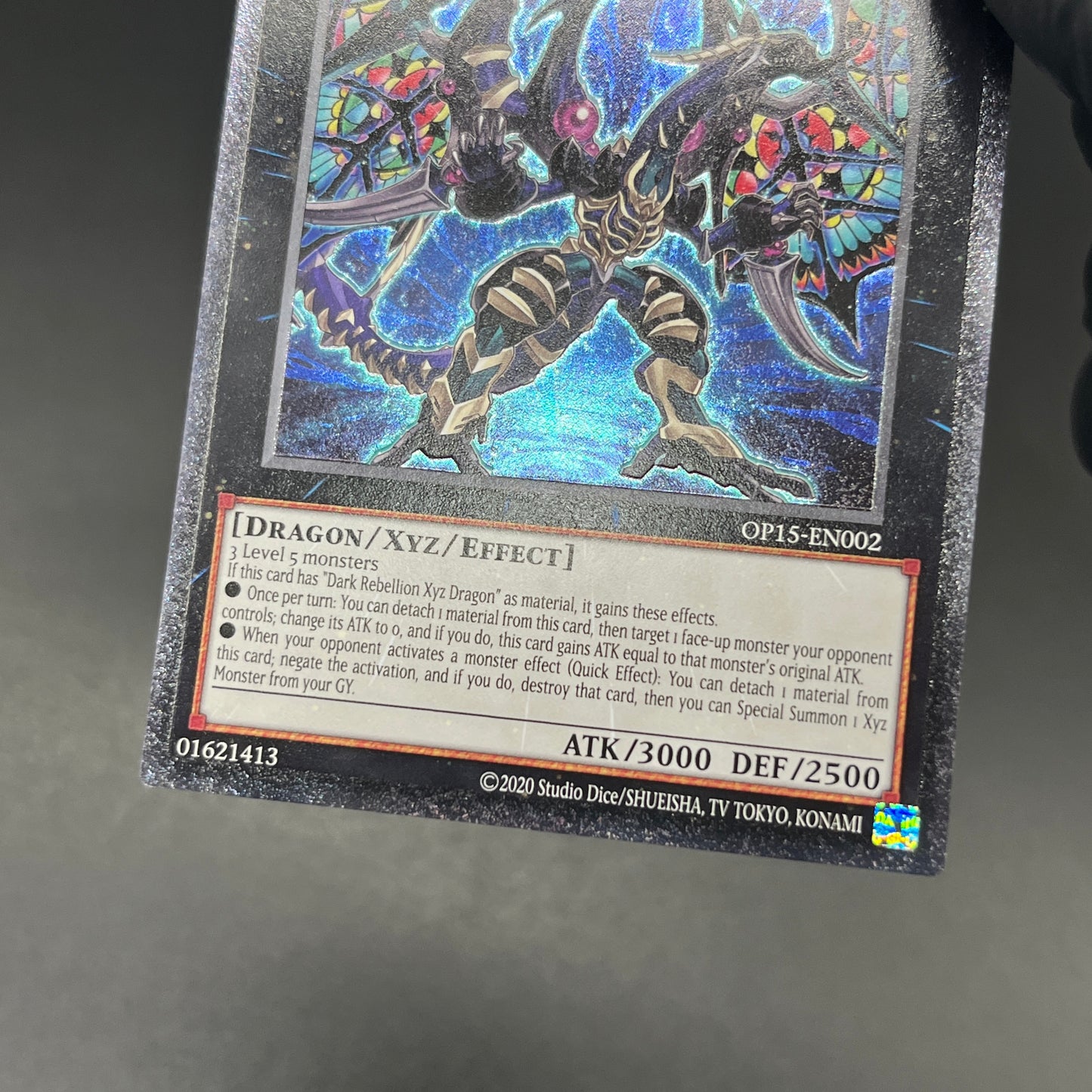 遊戯王　ダーク・レクイエム・エクシーズ・ドラゴン/レリーフ/英語/EU版