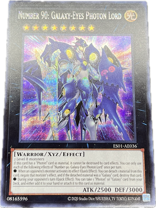 遊戯王　Ｎｏ.９０ 銀河眼の光子卿/シークレット/英語/泰亜版