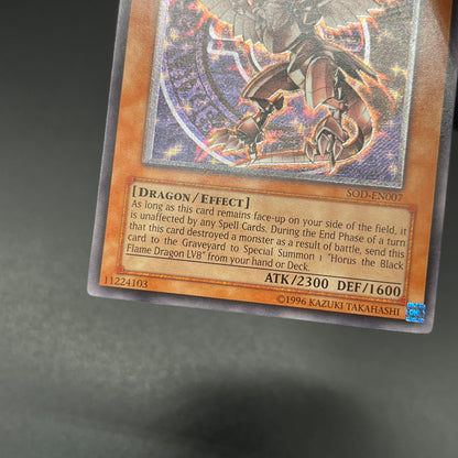 遊戯王　ホルスの黒炎竜 ＬＶ６/レリーフ/英語