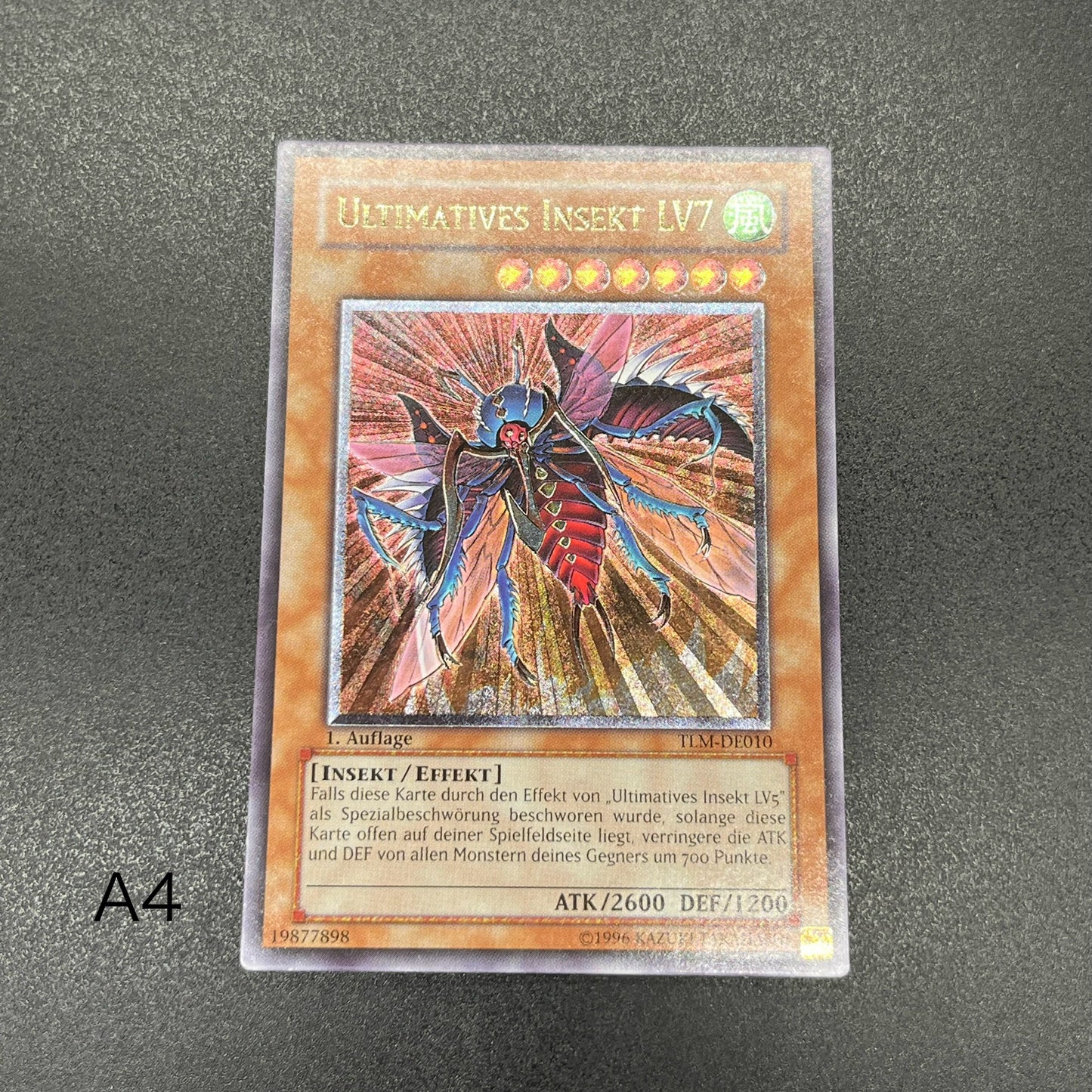 遊戯王　アルティメット・インセクトＬＶ７/レリーフ/ドイツ語/1st/EU版