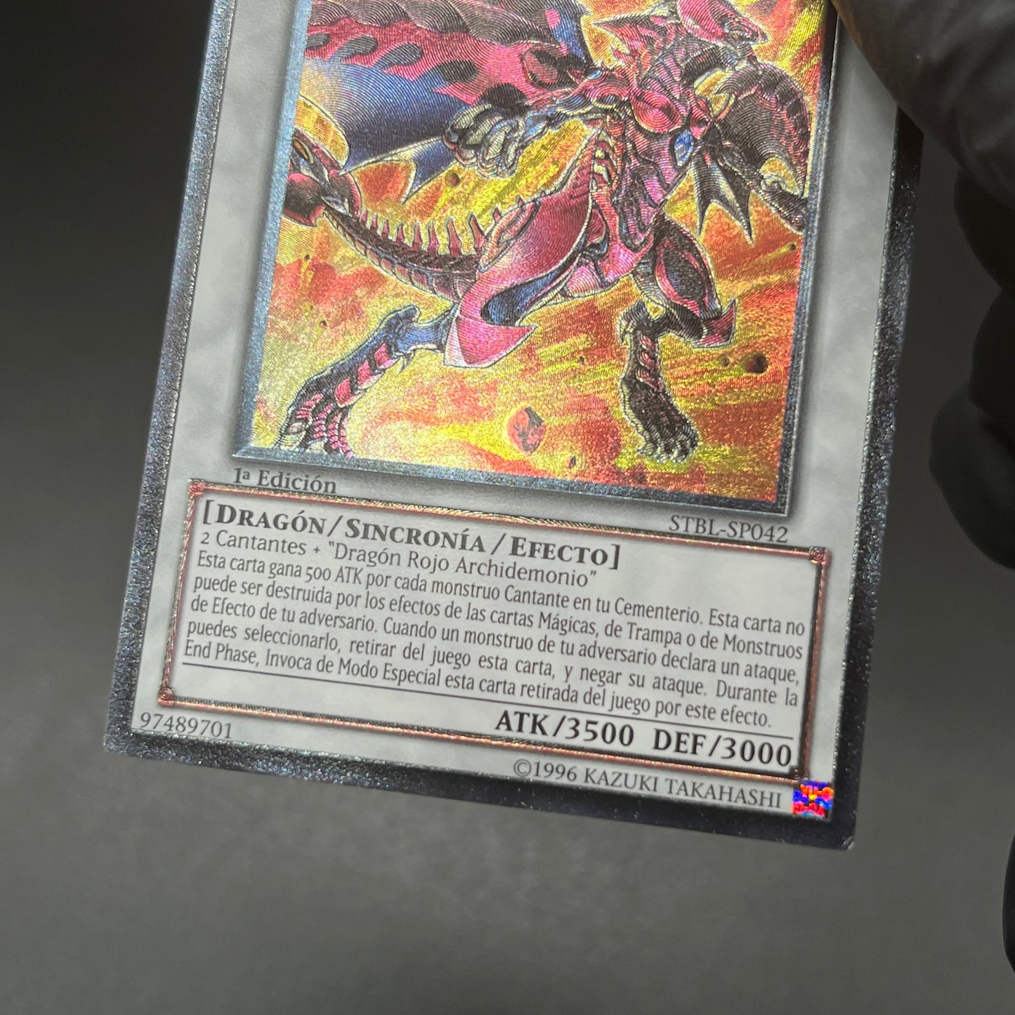 遊戯王　スカーレッド・ノヴァ・ドラゴン/レリーフ/スペイン/1st/EU版