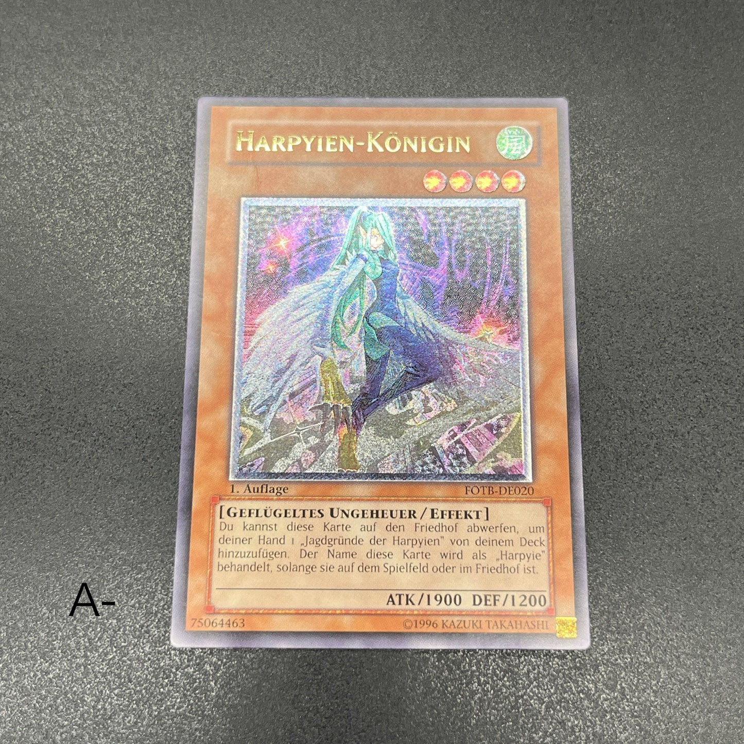 遊戯王　ハーピィ・クイーン/レリーフ/ドイツ語/1st/EU版