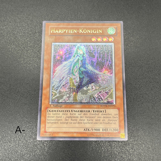 遊戯王　ハーピィ・クイーン/レリーフ/ドイツ語/1st/EU版