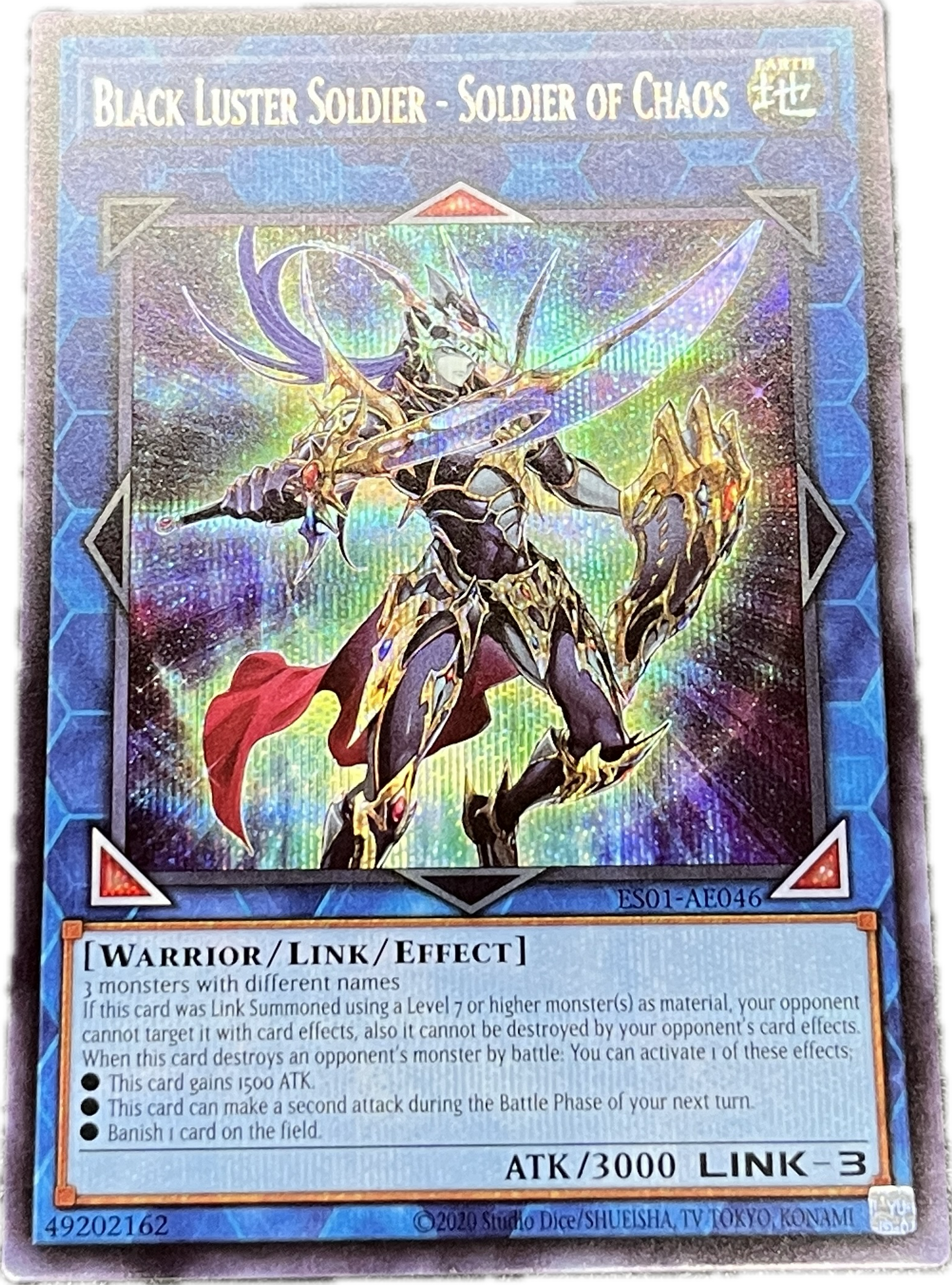 遊戯王　混沌の戦士 カオス・ソルジャー/シークレット/英語/泰亜版