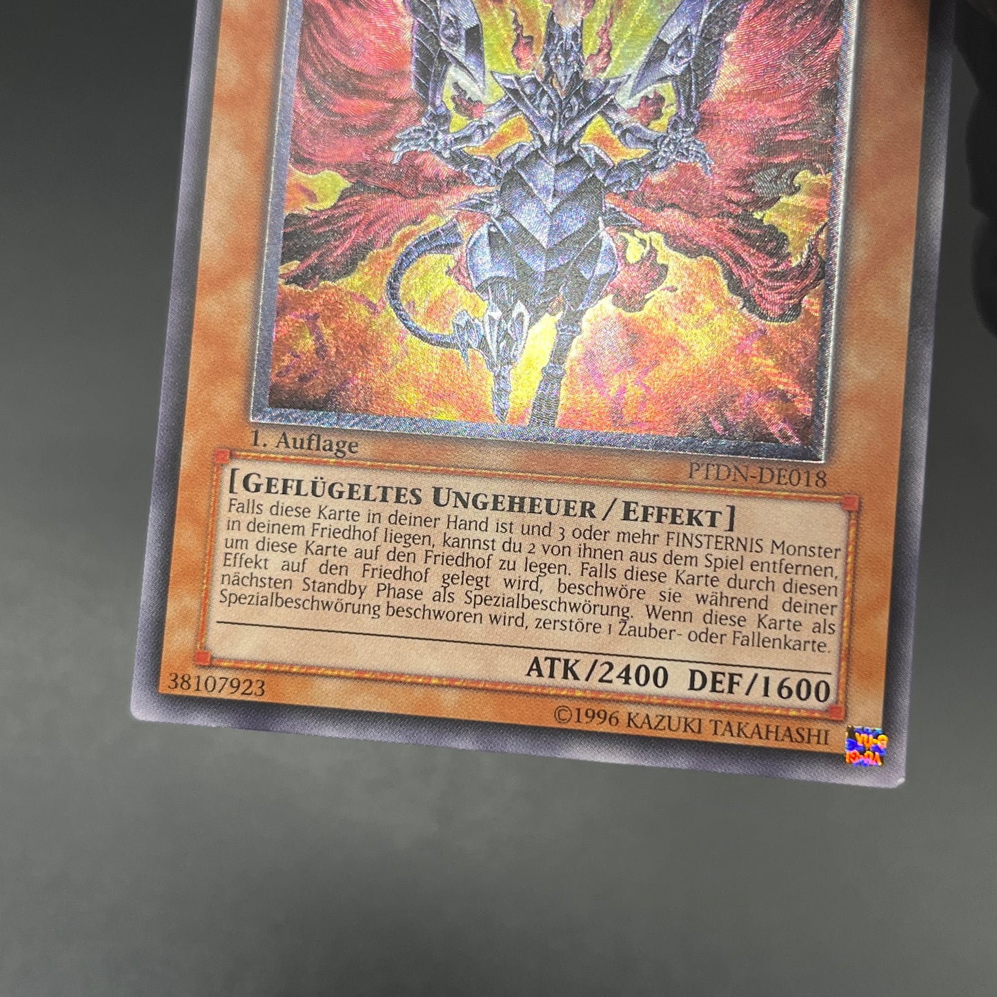 遊戯王　ダーク・ネフティス/レリーフ/ドイツ語/1st/EU版