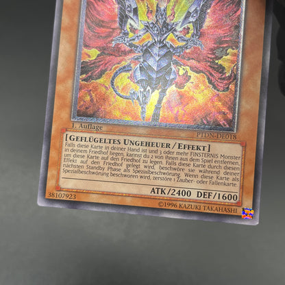 遊戯王　ダーク・ネフティス/レリーフ/ドイツ語/1st/EU版