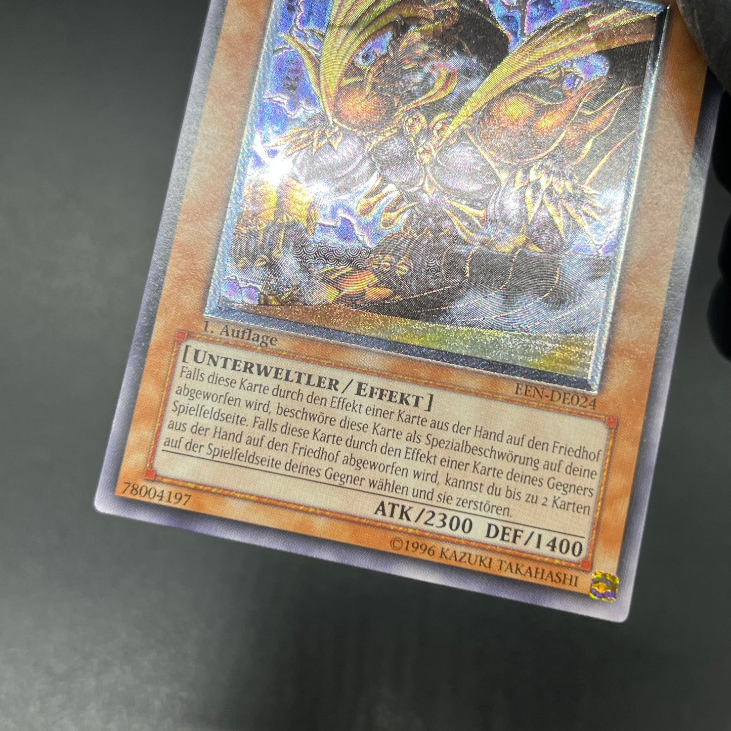 遊戯王　暗黒界の武神 ゴルド/レリーフ/ドイツ語/1st/EU版