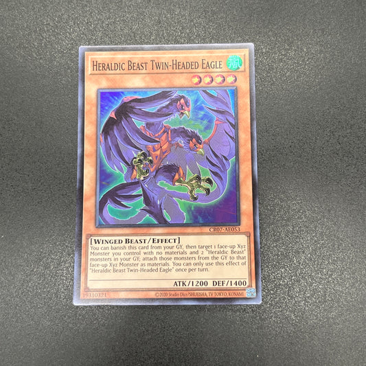 遊戯王　紋章獣ツインヘッド・イーグル/スーパー/英語/泰亜版