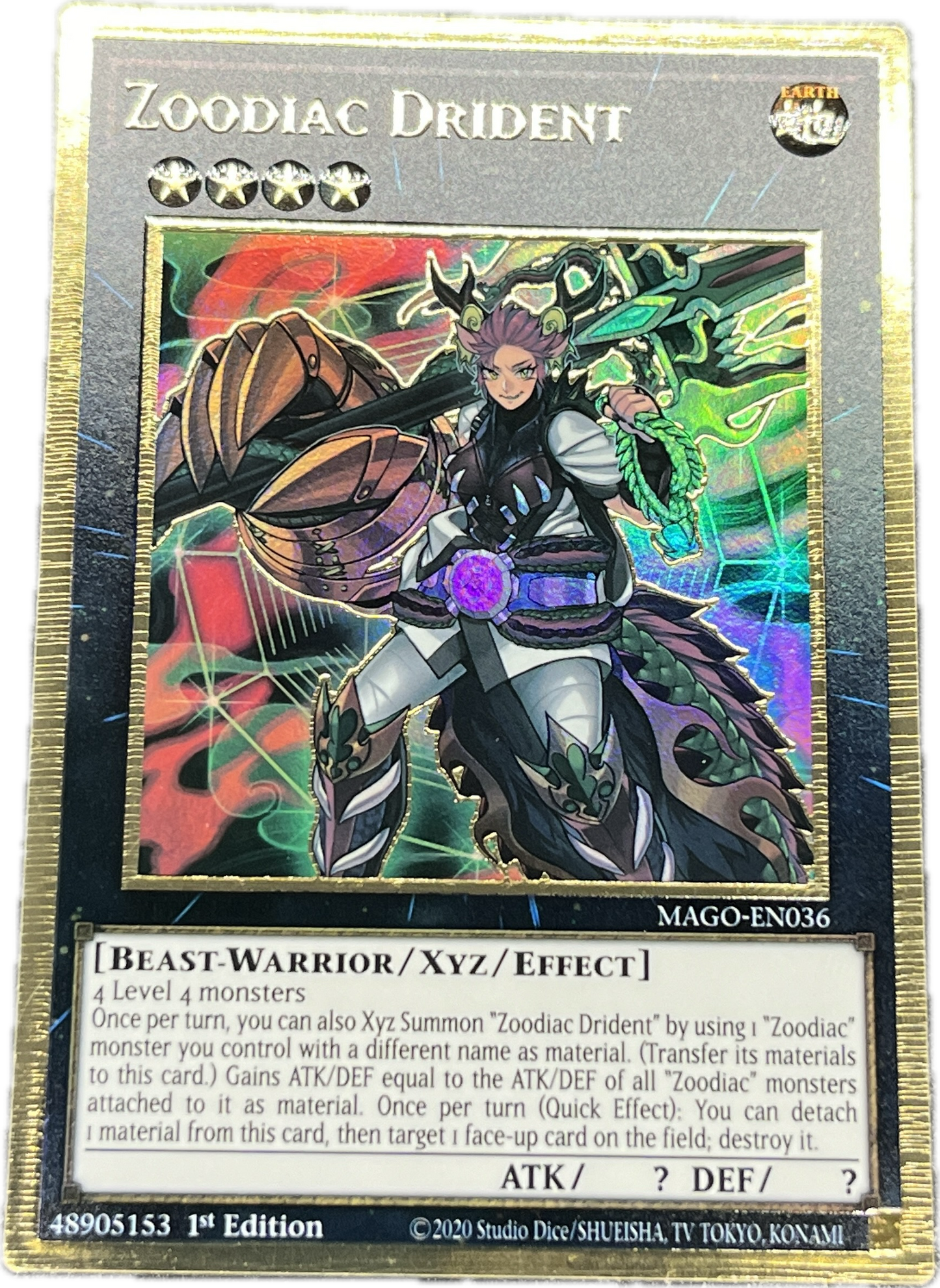 遊戯王　十二獣ドランシア/プレゴル/英語/1st/EU版