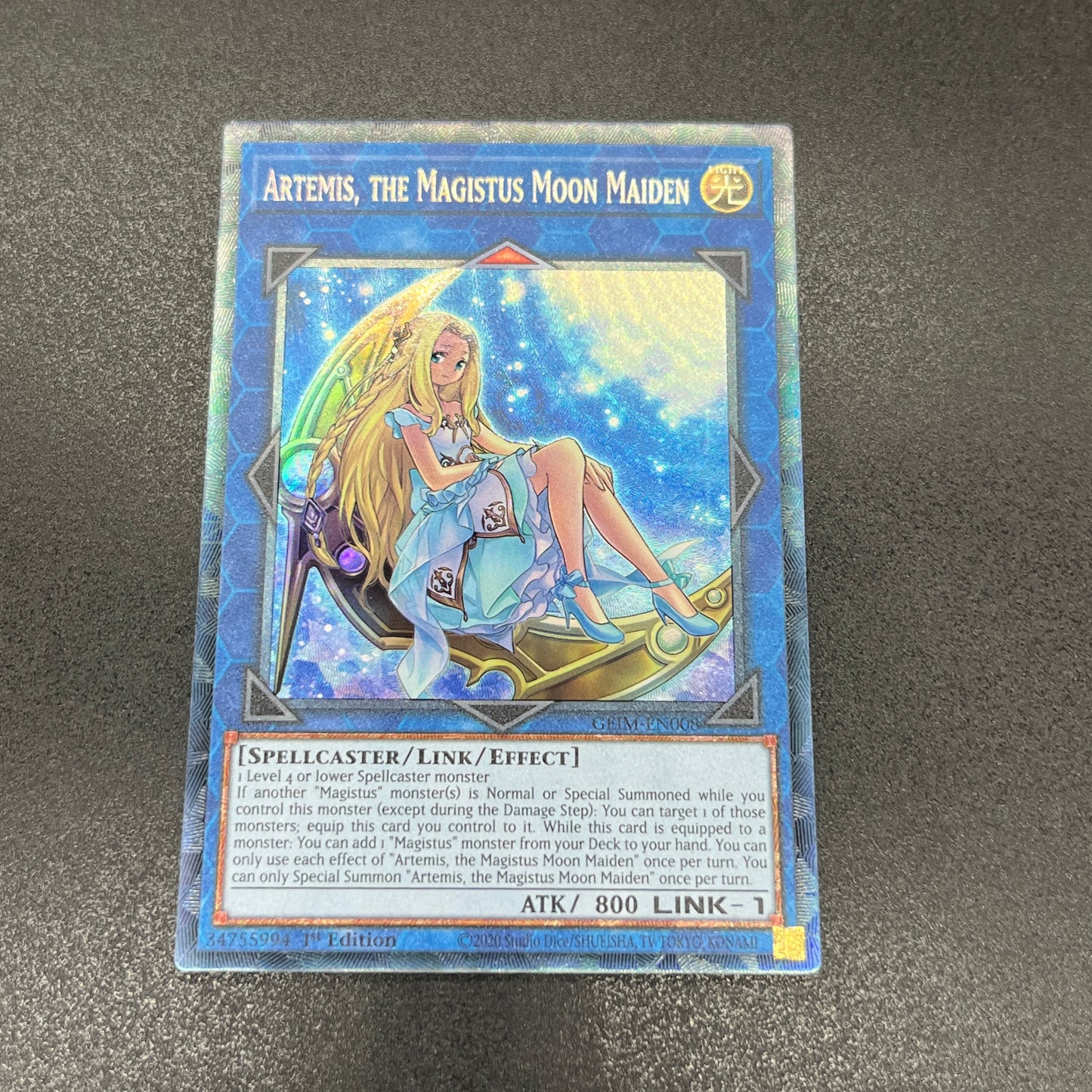 遊戯王　聖魔の乙女アルテミス/コレクターズレア/英語/1st/EU版