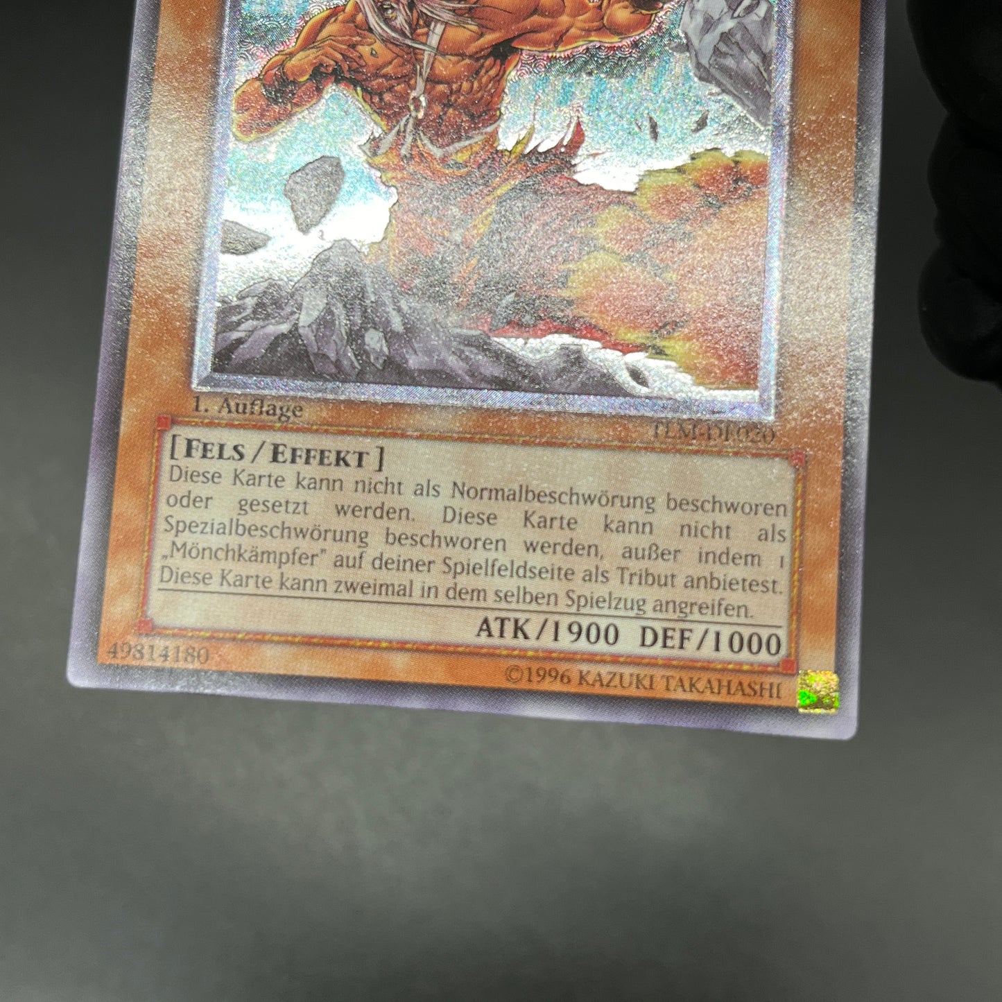 遊戯王　マスターモンク/レリーフ/ドイツ語/1st/EU版
